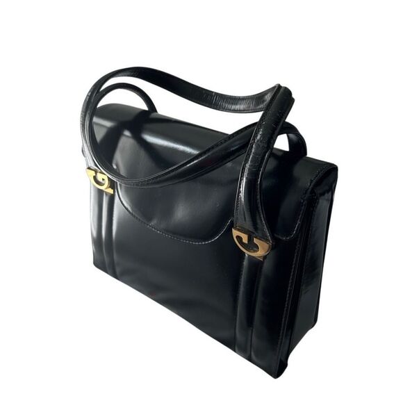 Gucci Elegant Black Shoulder Bag with Gold Details - Picture 3 of 15